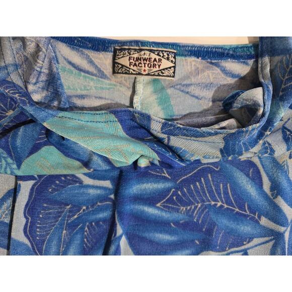 No 1 Funwear Factory women's blue floral sleeveless maxi dress - Picture 6 of 8